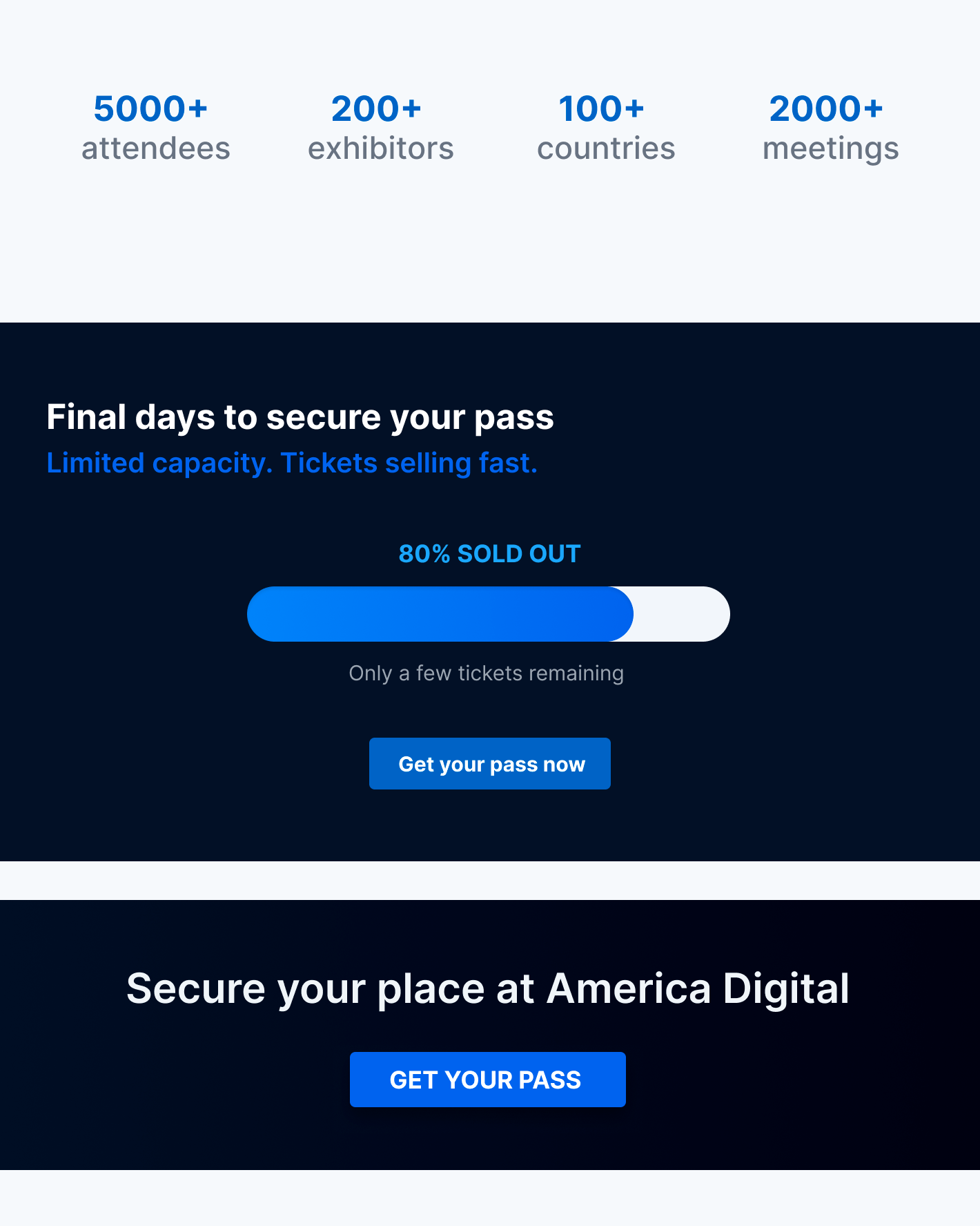 America Digital — Urgencia y CTA final